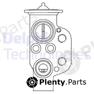 Delphi CB1004V — Expansion Valve, air conditioning