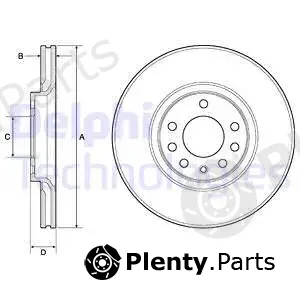 Delphi BG3770 — Brake Disc