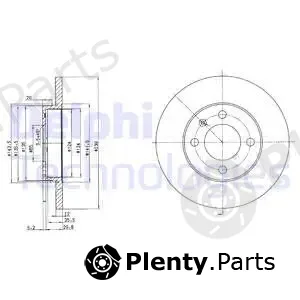 Delphi BG2116C-18B1 — Brake Disc