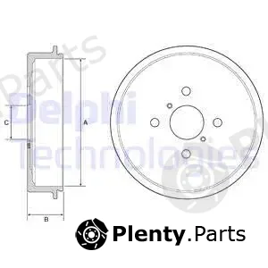 Delphi BF552-C — Brake Drum