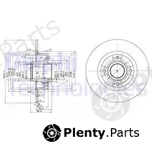 Delphi BG3888 — Brake Disc