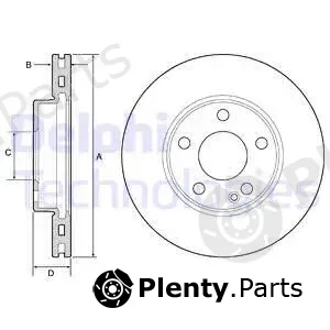 Delphi BG4554C-18B1 — Brake Disc