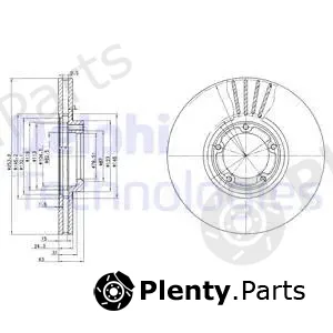 Delphi BG3365 — Brake Disc