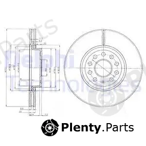Delphi BG3953 — Brake Disc