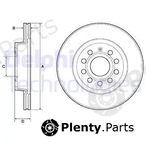 Delphi BG3832C-18B1 — Brake Disc