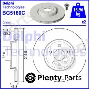 Delphi BG5160C-18B1 — Brake Disc