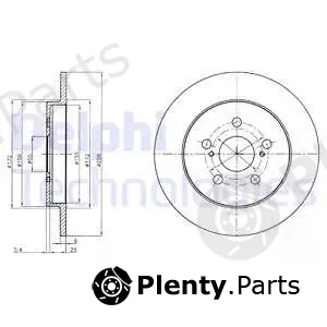 Delphi BG4201C — Brake Disc