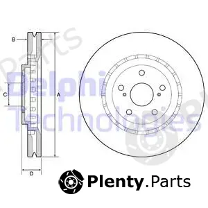 Delphi BG9219C — Brake Disc