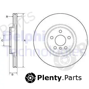 Delphi BG4780C — Brake Disc
