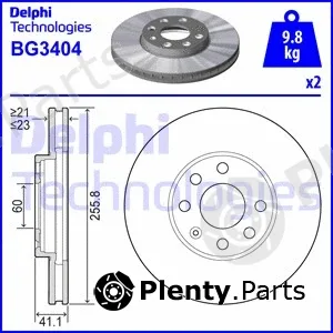 Delphi BG3404 — Brake Disc