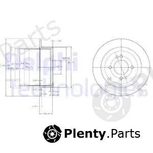 Delphi BG4097C-18B1 — Brake Disc