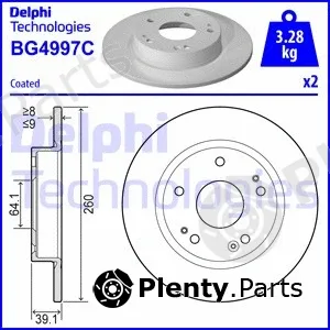 Delphi BG4997C-18B1 — Brake Disc
