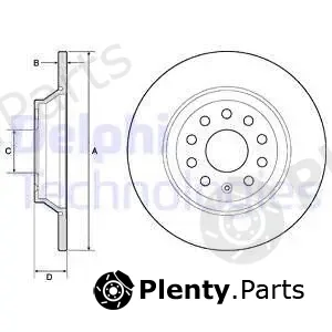 Delphi BG4751C-18B1 — Brake Disc