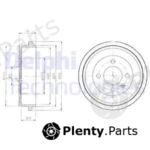Delphi BF410 — Brake Drum