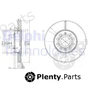 Delphi BG3833-C — Brake Disc