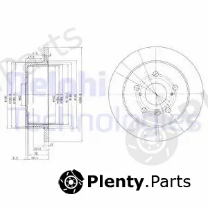 Delphi BG3736 — Brake Disc