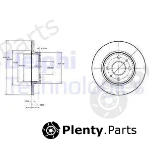 Delphi BG2466 — Brake Disc