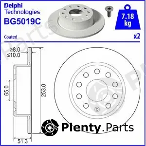 Delphi BG5019C-18B1 — Brake Disc