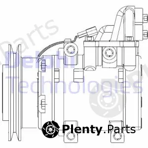 Delphi CS20524 — Compressor, air conditioning