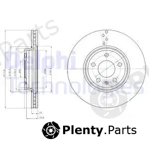 Delphi BG4079C-18B1 — Brake Disc