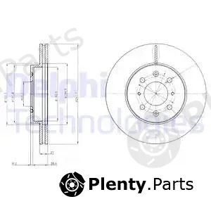 Delphi BG2759C-18B1 — Brake Disc