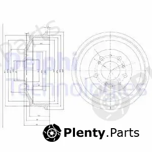 Delphi BF153 — Brake Drum