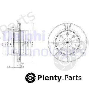 Delphi BG4003 — Brake Disc