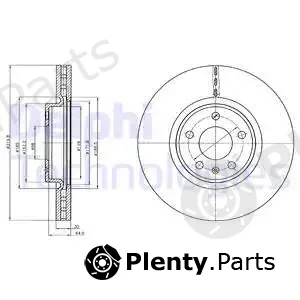 Delphi BG4346C-18B1 — Brake Disc