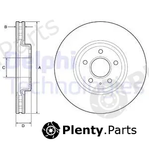 Delphi BG9218C-19B1 — Brake Disc
