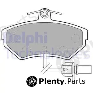 Delphi LP1631 — Brake Pad Set, disc brake