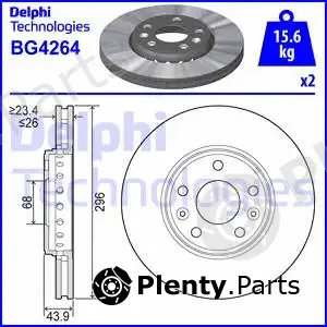 Delphi BG4264 — Brake Disc