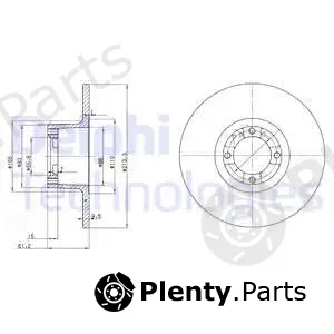 Delphi BG2081 — Brake Disc