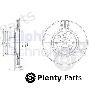 Delphi BG2448 — Brake Disc