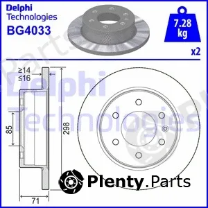 Delphi BG4033 — Brake Disc
