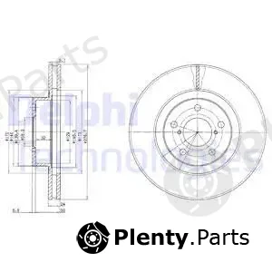 Delphi BG2827C — Brake Disc