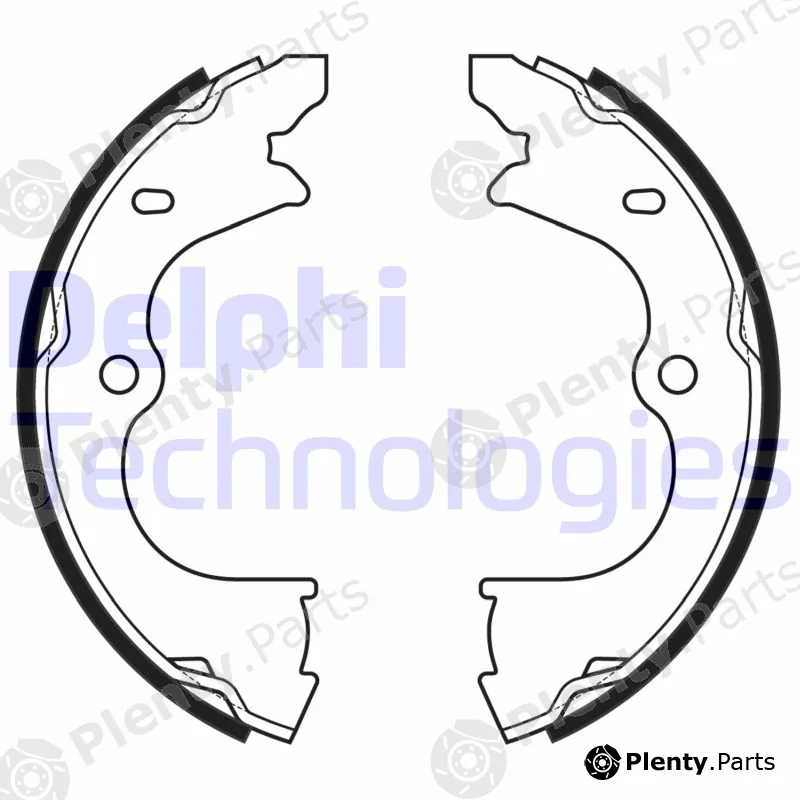 Delphi LS2173 — Brake Shoe Set, parking brake