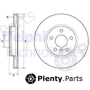 Delphi BG4777C-19B1 — Brake Disc