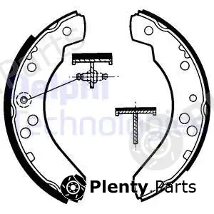 Delphi LS1311 — Brake Shoe Set