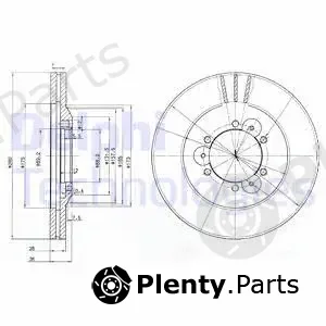 Delphi BG3378 — Brake Disc
