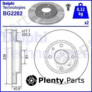 Delphi BG2282 — Brake Disc