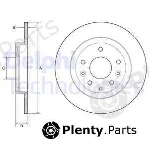 Delphi BG4959C-18B1 — Brake Disc
