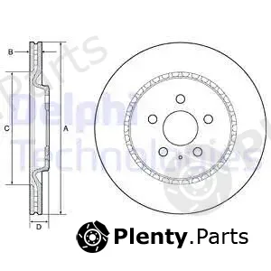 Delphi BG4643C-18B1 — Brake Disc