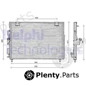 Delphi TSP0225106 — Condenser, air conditioning
