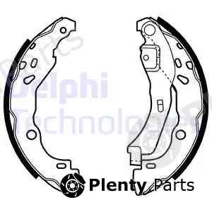 Delphi LS1929 — Brake Shoe Set