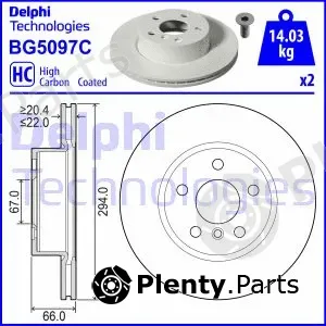 Delphi BG5097C — Brake Disc