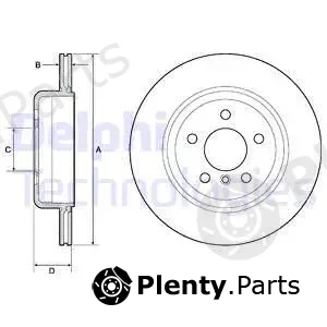 Delphi BG4664C-18B1 — Brake Disc