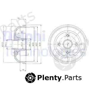 Delphi BF471 — Brake Drum