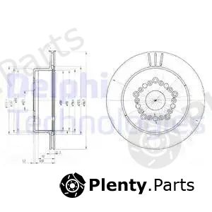 Delphi BG3617 — Brake Disc