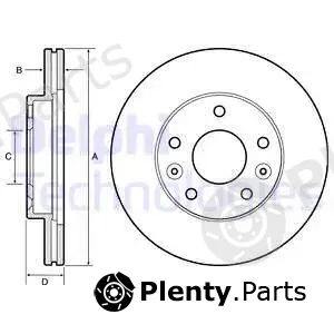 Delphi BG4455 — Brake Disc