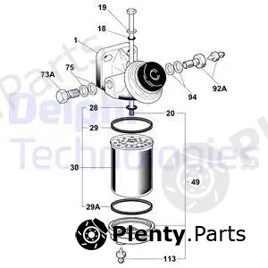 Delphi 6260B615B — Fuel Filter